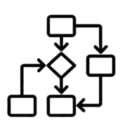 We map how work moves. icon